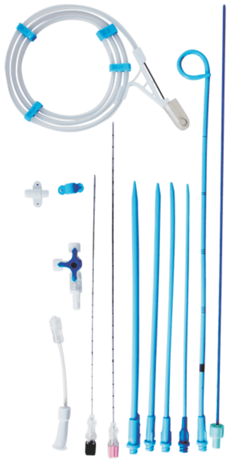 Malecot/pigtail Liver Abscess Drainage Catheter Meditech Devices
